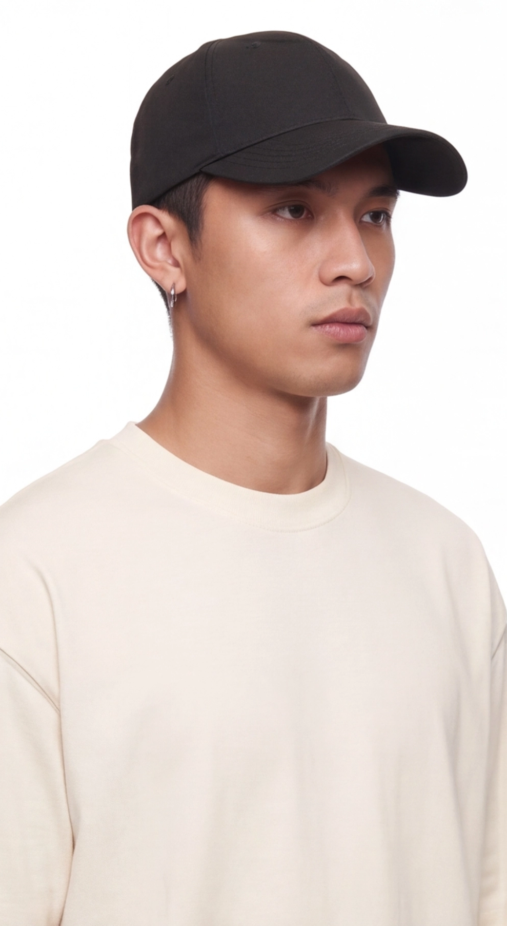 SCORPION Flame Graphic Oversized T-Shirt — Cream
