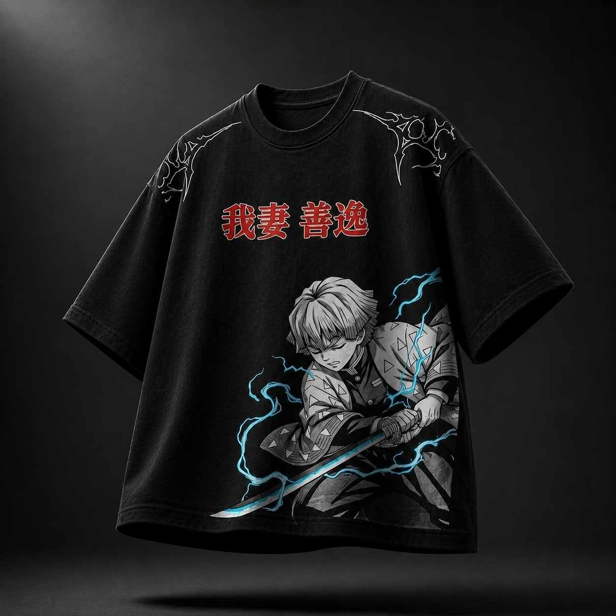 Anime Oversized Downshoulder Tshirt