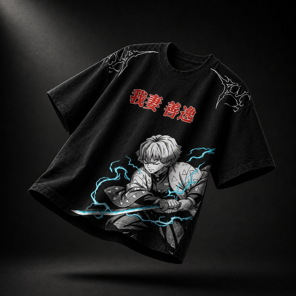 Anime Oversized Downshoulder Tshirt