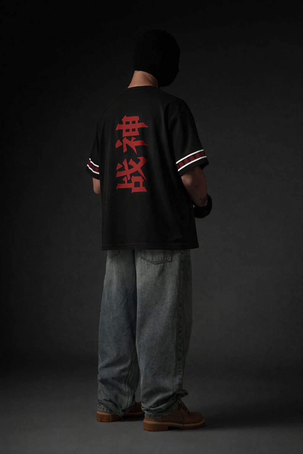 WAR GOD JAPANESE GRAPHIC OVERSIZED T-SHIRT