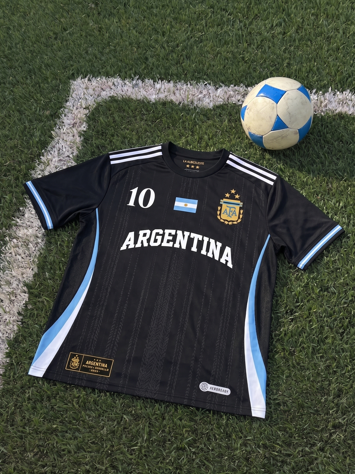 Classic Football Tee – Black Edition