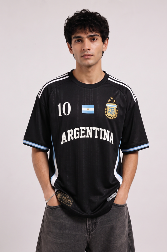 Classic Football Tee – Black Edition