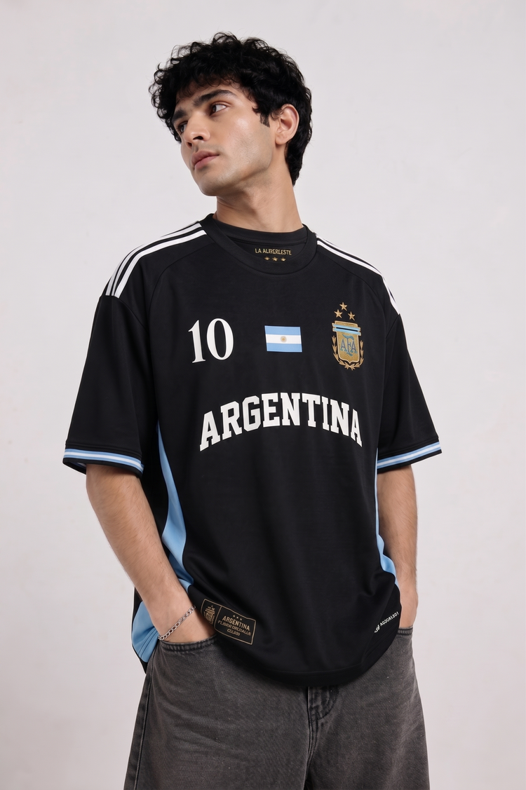 Classic Football Tee – Black Edition