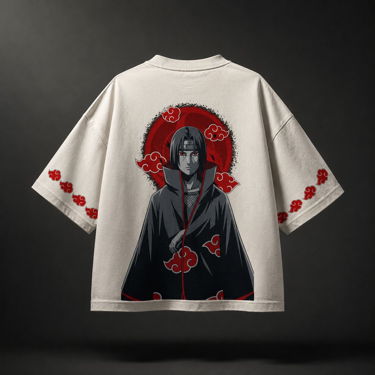 ITACHI INSPIRED OVERSIZED T-SHIRT — OFF WHITE 240 GSM PREMIUM COTTON
