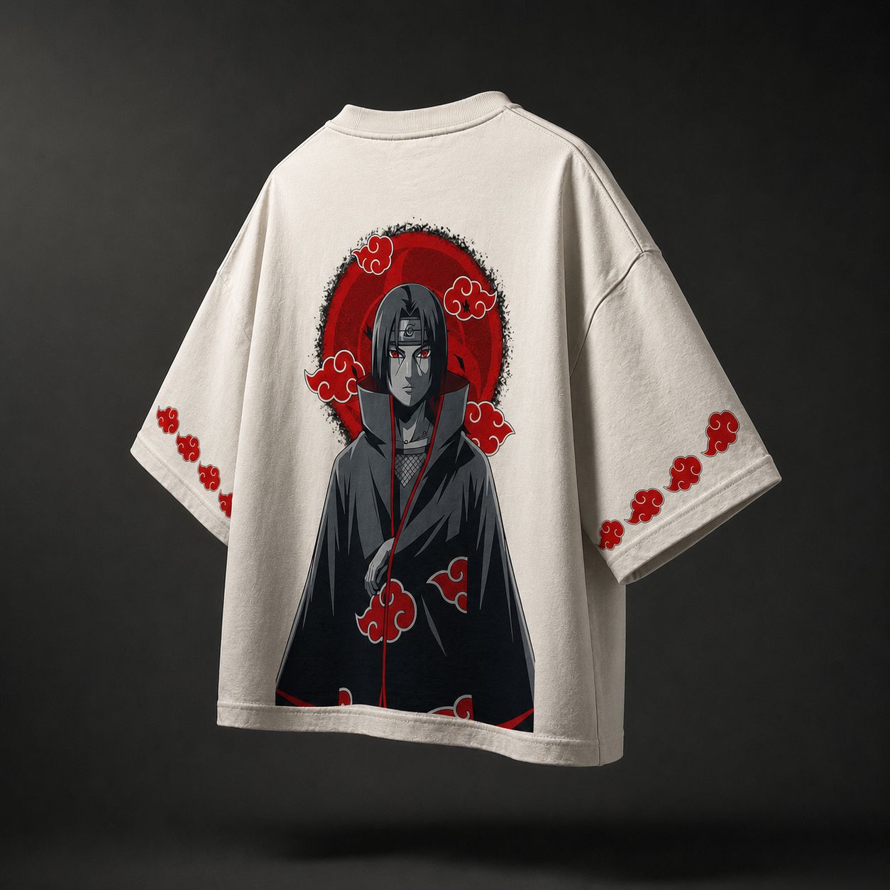 ITACHI INSPIRED OVERSIZED T-SHIRT — OFF WHITE 240 GSM PREMIUM COTTON