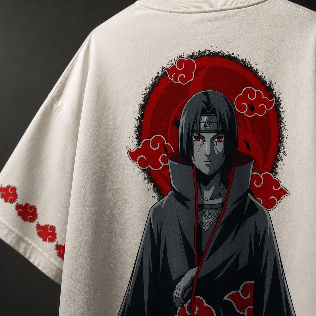 ITACHI INSPIRED OVERSIZED T-SHIRT — OFF WHITE 240 GSM PREMIUM COTTON