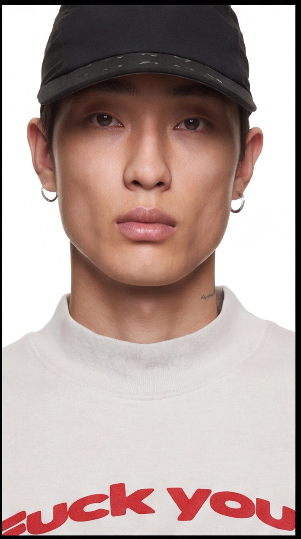 "F*ck Your Judge, I Don't Need Approval To Be Yourself" Oversized Graphic T-Shirt | Beige