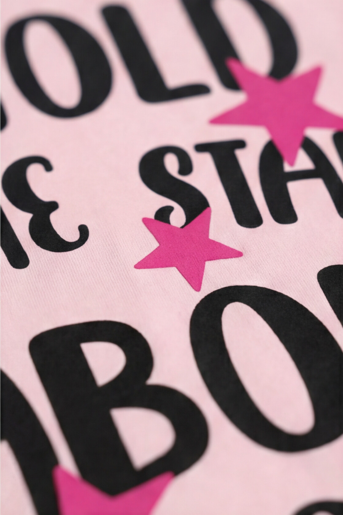 I Told the Stars About You" Oversized Graphic T-Shirt — Baby Pink